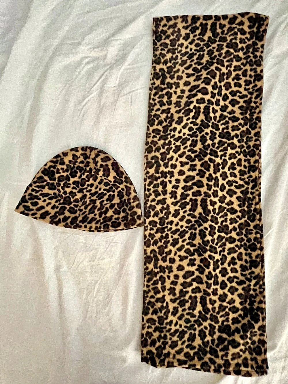 St. Johns Bay Leopard Print Scarf & Hat